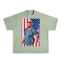 Oil Green Dwayne The Rock Johnson Men Gift Urban Heavy Tee - maiPhamDesign