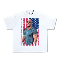 White Dwayne The Rock Johnson Men Gift Urban Heavy Tee - maiPhamDesign