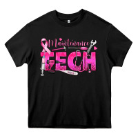 Black Breast Cancer Maintenance Tech Heavy Core Tee - texasbilliewilder