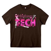 Chocolate Brown Breast Cancer Maintenance Tech Heavy Core Tee - texasbilliewilder