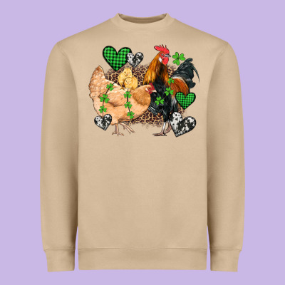 St Patricks Day Coop Animals Heavyweight Sweatshirt Designed By Artiststas