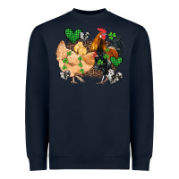 Navy st patricks day coop animals Heavyweight Sweatshirt - Artiststas