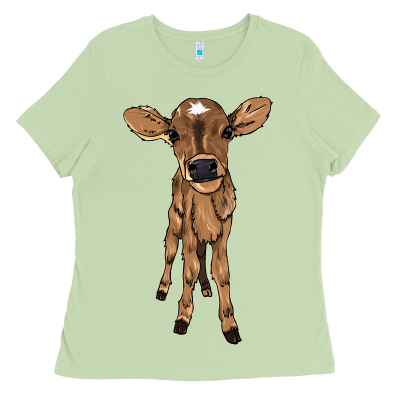 Baby Cow Ladies Tee by HowdyJamesFarm | Teevron