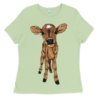 Matcha Baby cow Ladies Tee - HowdyJamesFarm