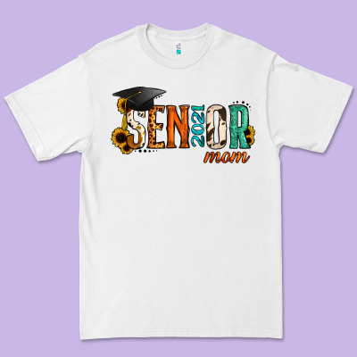 Mom Of A Senior 2021 Premium Tee Designed By Jasminsmagicworld