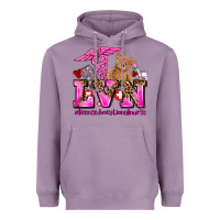 Lavender valentines day lvn licensed vocational nurse Heavyweight Hoodie - AdoDesignShop