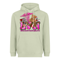 Matcha valentines day lvn licensed vocational nurse Heavyweight Hoodie - AdoDesignShop