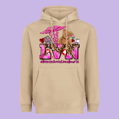 Valentines Day Lvn Licensed Vocational Nurse Heavyweight Hoodie Designed By Adodesignshop