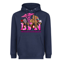 Navy valentines day lvn licensed vocational nurse Heavyweight Hoodie - AdoDesignShop