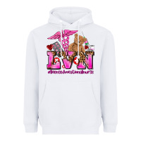 White valentines day lvn licensed vocational nurse Heavyweight Hoodie - AdoDesignShop