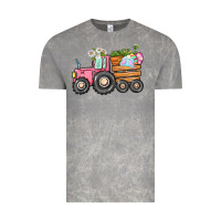 Cloud Rock Easter bunny tractor Vintage Tee - CowGirlArtShop
