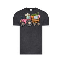 Vintage Black Easter bunny tractor Vintage Tee - CowGirlArtShop
