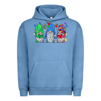 Pigment Pebble Blue autism gnome Urban Hoodie - JahusDesignShop