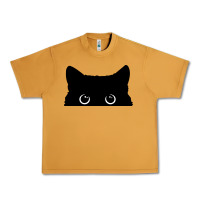 Peanut Butter Peeking Cat Urban Heavy Tee - maiPhamDesign