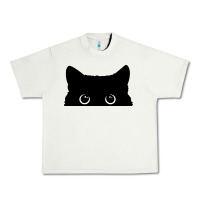 Pistachio Peeking Cat Urban Heavy Tee - maiPhamDesign