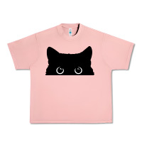 Salmon Peeking Cat Urban Heavy Tee - maiPhamDesign