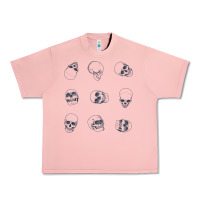Salmon Skulls Urban Heavy Tee - maiPhamDesign