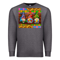 Charcoal Heather autism gnomes Premium Sweatshirt - AdoDesignShop