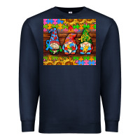 Navy autism gnomes Premium Sweatshirt - AdoDesignShop