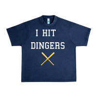 Navy i hit dingers baseball Urban Heavy Tee - maiPhamDesign