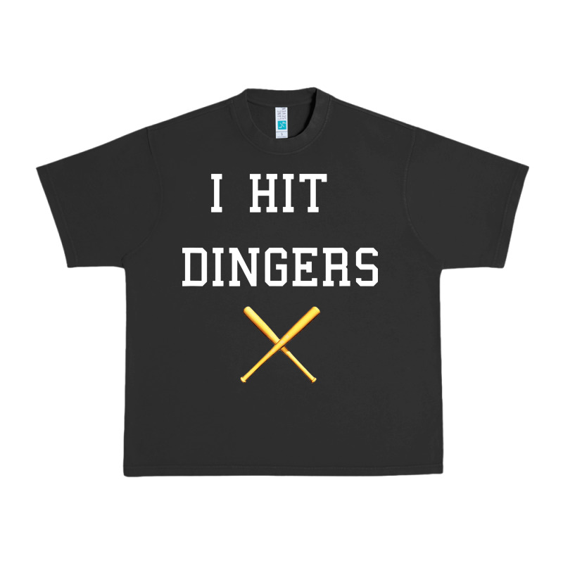 I Hit Dingers Baseball Urban Heavy Tee by maiPhamDesign | Teevron