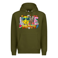 Army Green Love Summer Premium Hoodie - CowhideDigitalArt