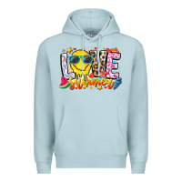 Blue Mist Love Summer Premium Hoodie - CowhideDigitalArt