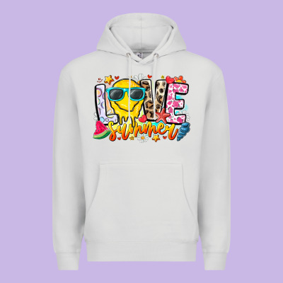 Love Summer Premium Hoodie Designed By Cowhidedigitalart