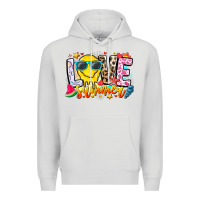 Dove Grey Love Summer Premium Hoodie - CowhideDigitalArt
