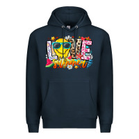 Navy Love Summer Premium Hoodie - CowhideDigitalArt