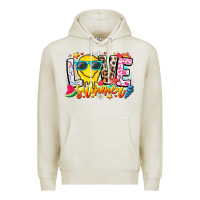 Oatmeal Heather Love Summer Premium Hoodie - CowhideDigitalArt