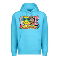 Ocean Blue Love Summer Premium Hoodie - CowhideDigitalArt