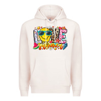 Pale Pink Love Summer Premium Hoodie - CowhideDigitalArt