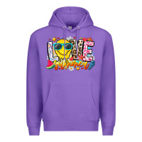 Purple Love Summer Premium Hoodie - CowhideDigitalArt