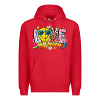 Red Love Summer Premium Hoodie - CowhideDigitalArt