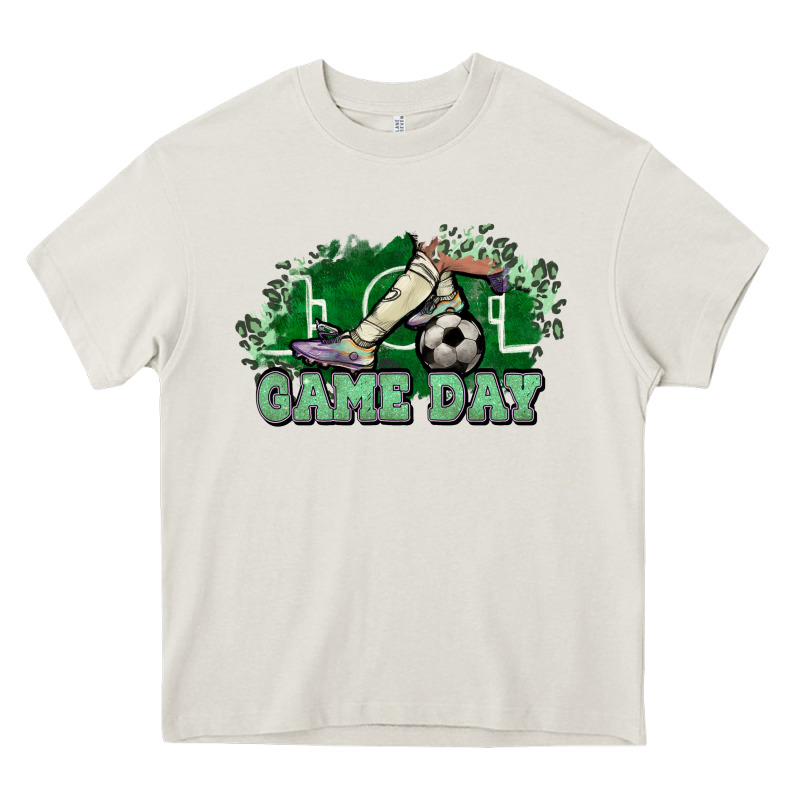 Game Day Soccer Heavy Core Tee by NancyCooperArtShop | Teevron