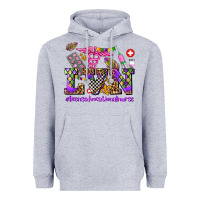 Heather Grey mardi gras  lvn licensed vocational nurse Heavyweight Hoodie - AdoDesignShop