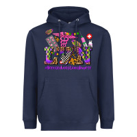 Navy mardi gras  lvn licensed vocational nurse Heavyweight Hoodie - AdoDesignShop
