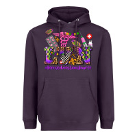 Plum mardi gras  lvn licensed vocational nurse Heavyweight Hoodie - AdoDesignShop