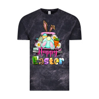 Cloud Black Bunny Happy Easter truck Vintage Tee - CowGirlArtShop