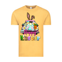 Vintage Mustard Bunny Happy Easter truck Vintage Tee - CowGirlArtShop