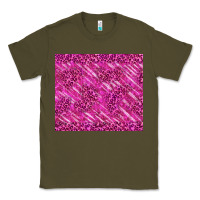 Army Green pink glitter with leopard pattern Classic Tee - TumblerDesignByShophia