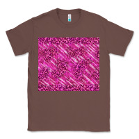 Chestnut pink glitter with leopard pattern Classic Tee - TumblerDesignByShophia