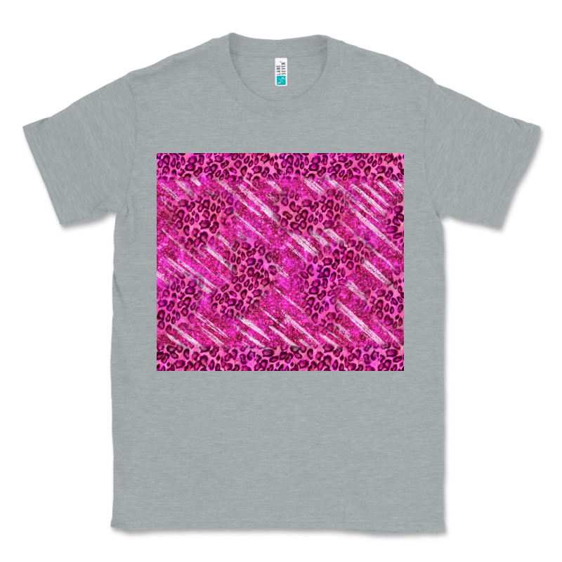 Pink Glitter With Leopard Pattern Classic Tee by TumblerDesignByShophia | Teevron