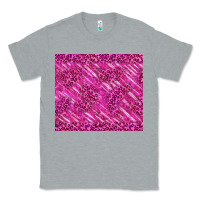 Heather Grey pink glitter with leopard pattern Classic Tee - TumblerDesignByShophia