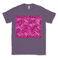 Lavender pink glitter with leopard pattern Classic Tee - TumblerDesignByShophia