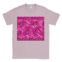 Lilac pink glitter with leopard pattern Classic Tee - TumblerDesignByShophia