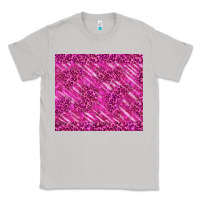 Moon Dust pink glitter with leopard pattern Classic Tee - TumblerDesignByShophia