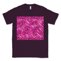 Plum pink glitter with leopard pattern Classic Tee - TumblerDesignByShophia
