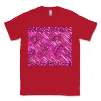Red pink glitter with leopard pattern Classic Tee - TumblerDesignByShophia